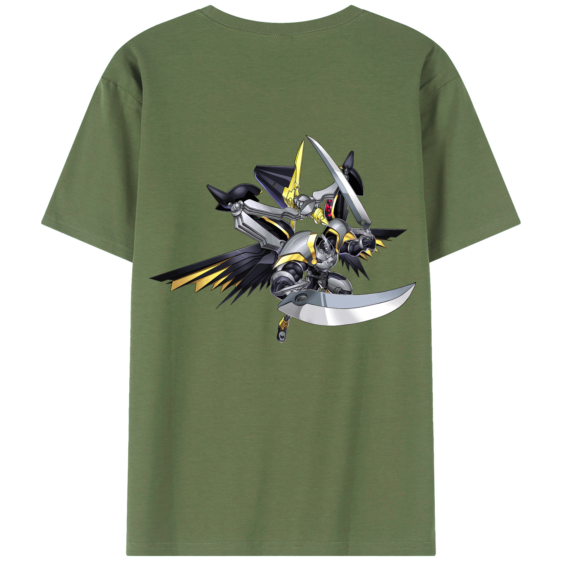 （画像用） 遊☆戯☆王 Yu-Gi-Oh! 綿100％ メンズ半袖Tシャツ（バックプリント） 通気性